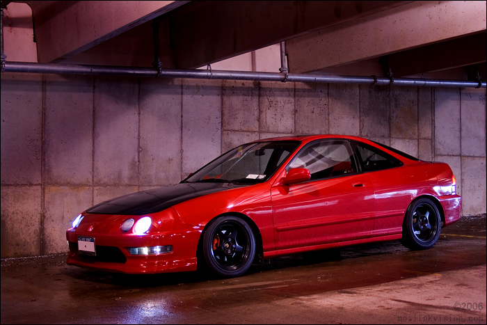 acura integra black rims